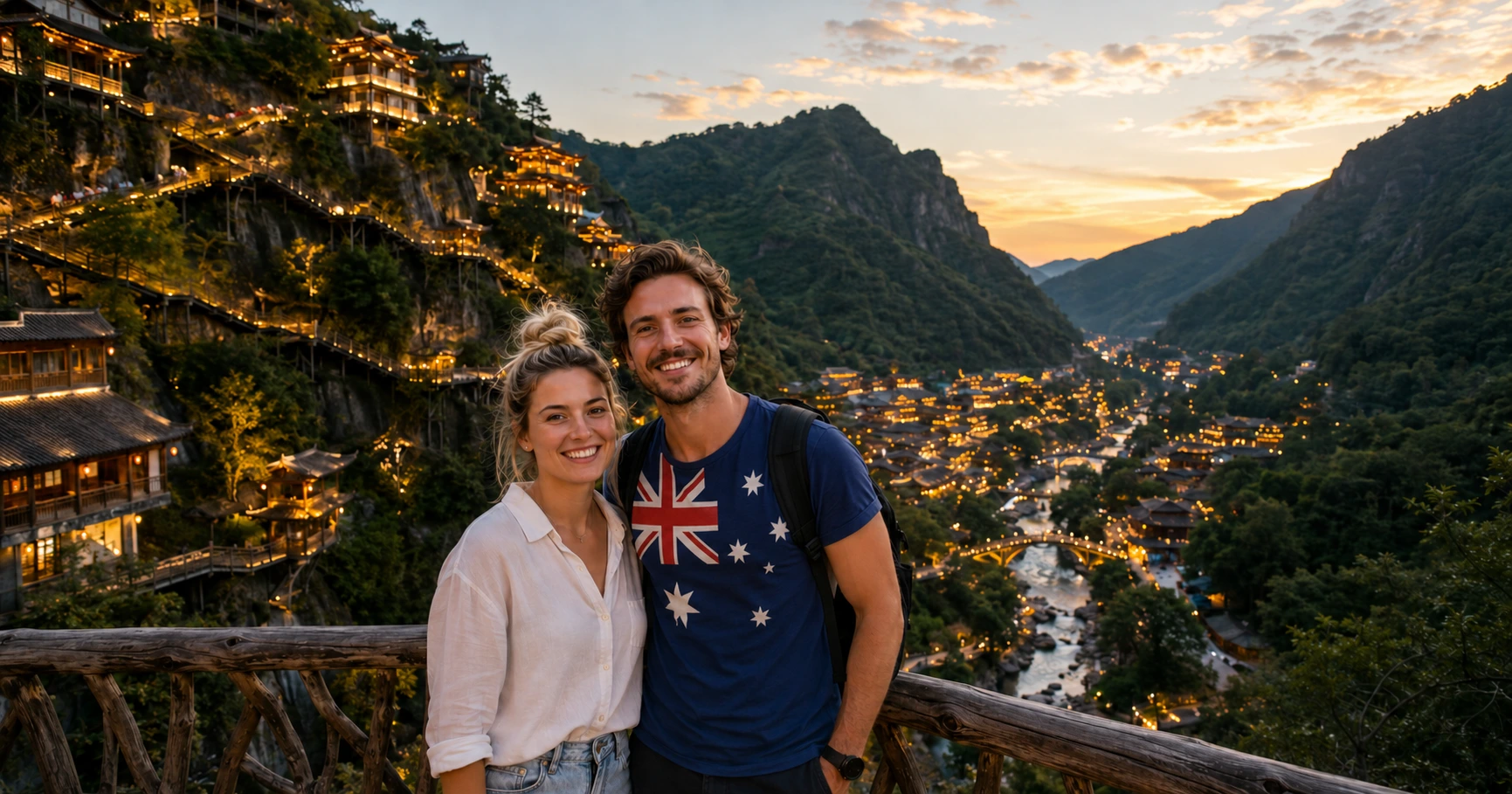 Australian traveler arriving in China visa-free under the 30-day policy