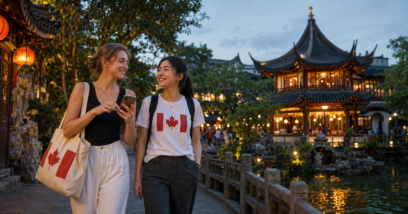 Canadian traveler arriving in China visa-free under the 30-day policy