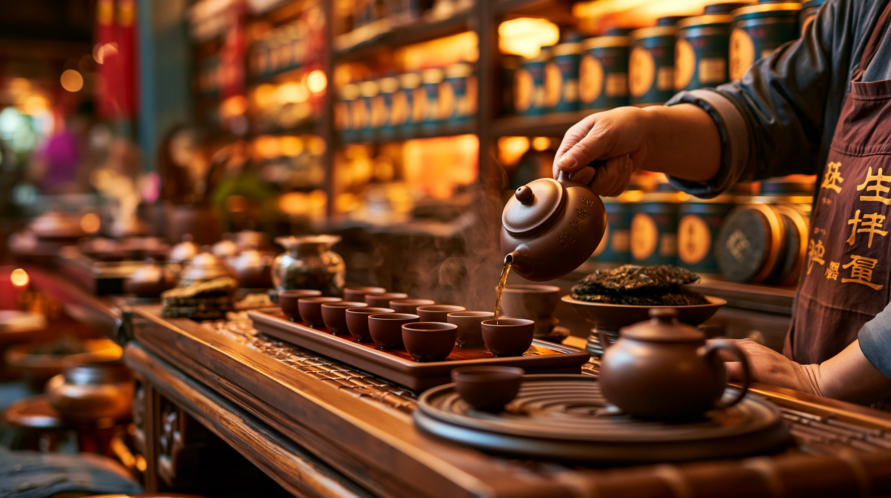 photo of the tea market