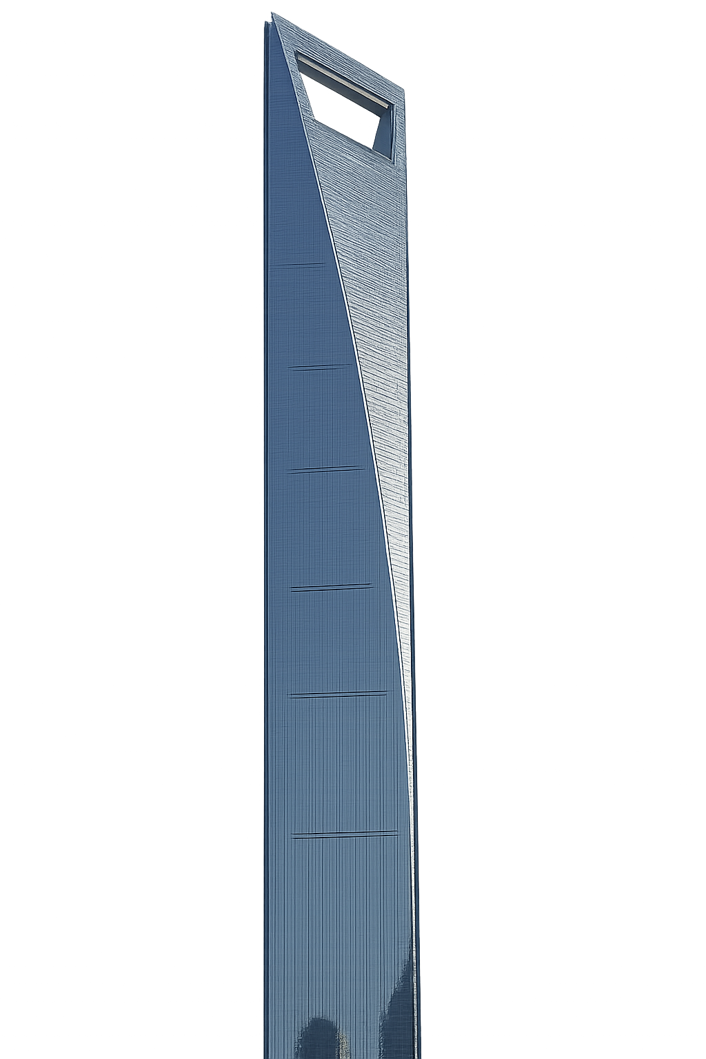 Shanghai World Financial Center, 492 metres, known for its glass-floored skywalk