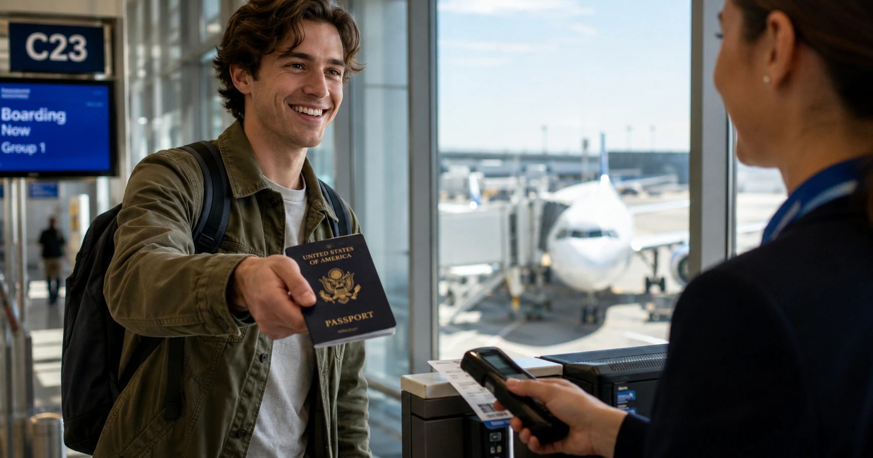 US passport holder arriving at a Chinese airport under the 240-hour visa-free transit policy